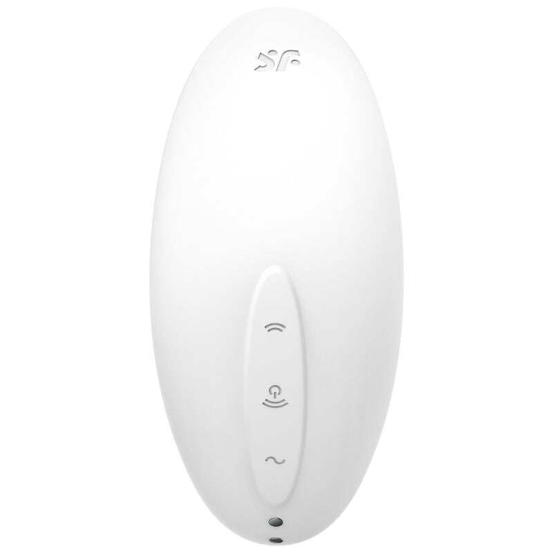 SATISFYER - VULVA LOVER 2 AIR PULSE STIMULATOR & VIBRATOR WHITE - Amore24