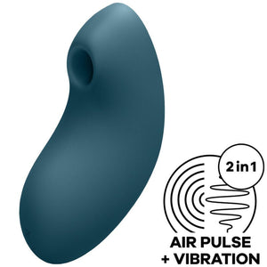 SATISFYER - VULVA LOVER 2 AIR PULSE STIMULATOR & VIBRATOR WHITE - Amore24