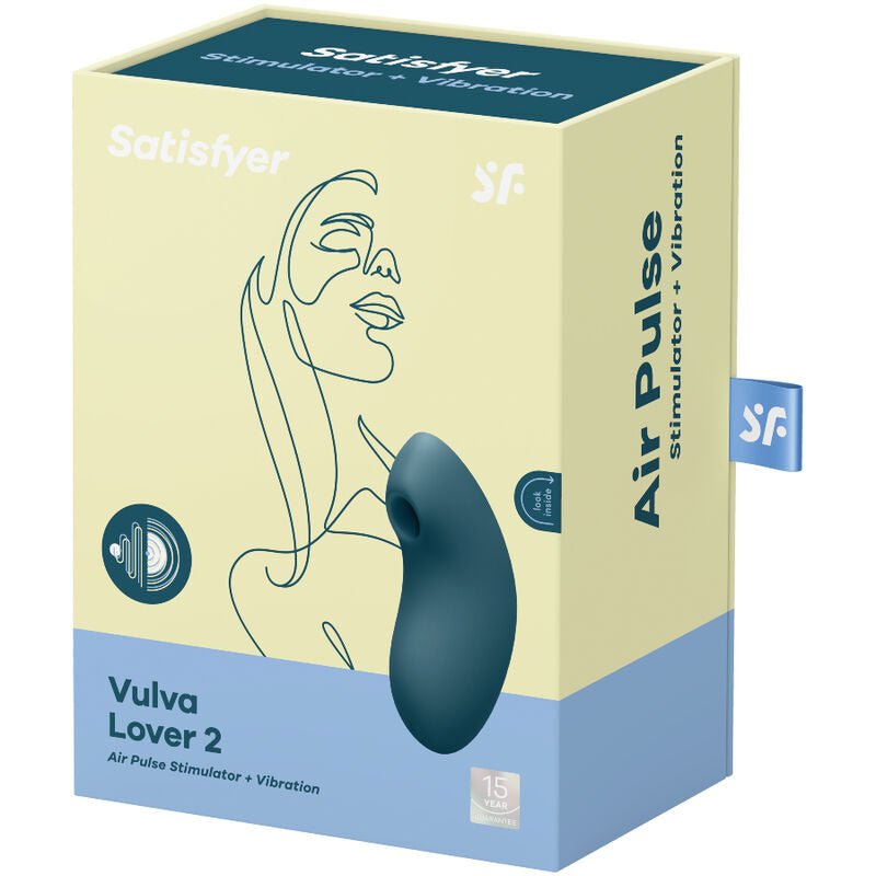 SATISFYER - VULVA LOVER 2 AIR PULSE STIMULATOR & VIBRATOR WHITE - Amore24