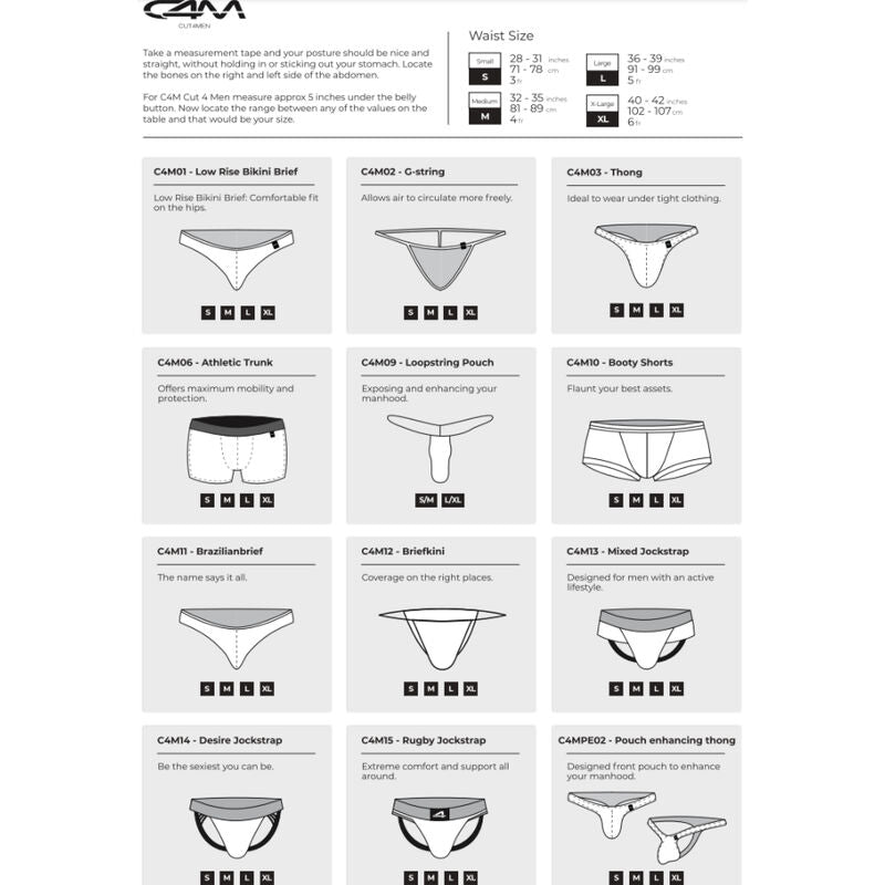 CUT4MEN - LOW RISE BRIEF AZTEC L - Amore24