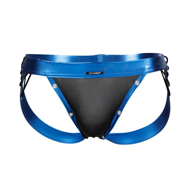 CUT4MEN - JOCKSTRAP DESIRE BLUE LEATHERETTE XL - Amore24