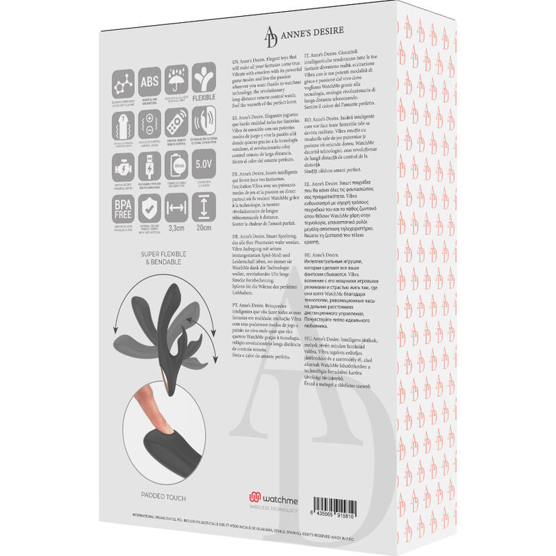 ANNE'S DESIRE  - RABBIT REMOTE CONTROL TECHNOLOG A WATCHME BLACK - Amore24