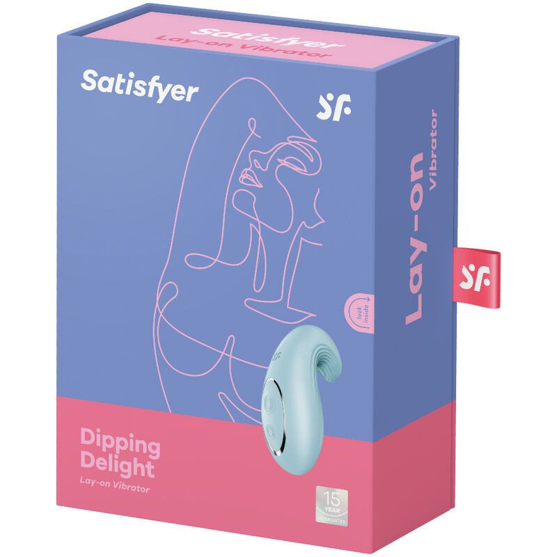 SATISFYER - DIPPING DELIGHT LAY-ON VIBRATOR RED - Amore24