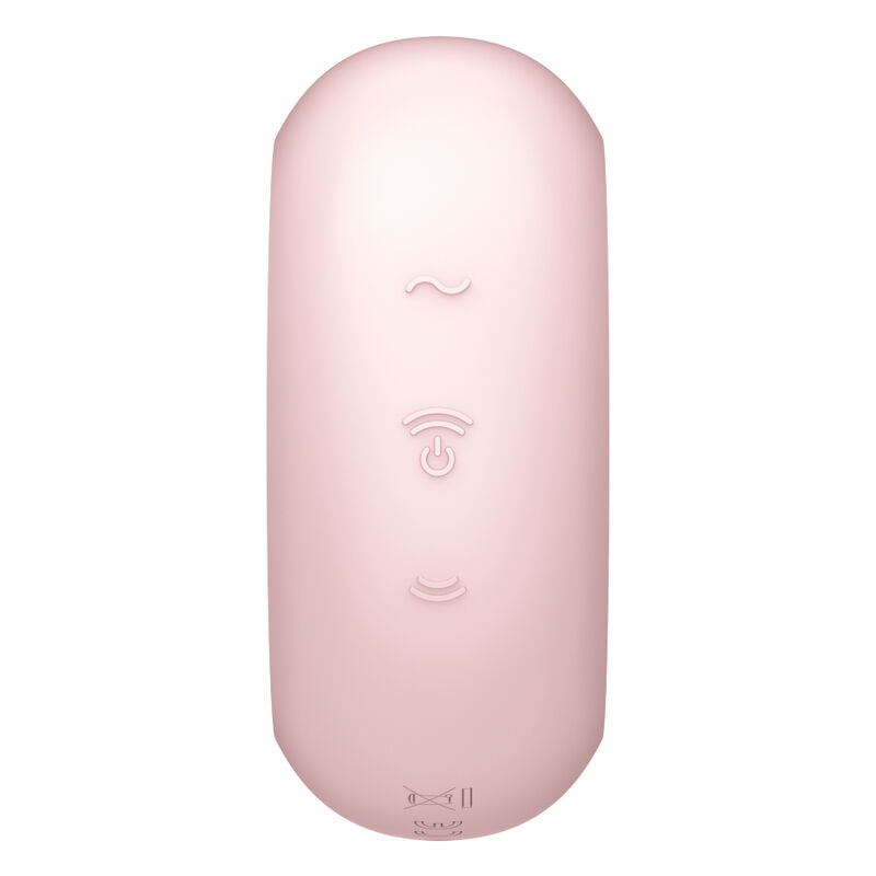 SATISFYER - PRO TO GO 3 DOUBLE AIR PULSE STIMULATOR & VIBRATOR BLUE - Amore24