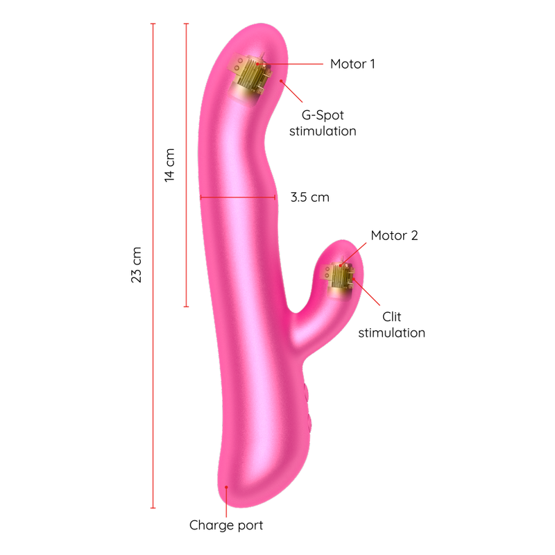 ONINDER - OSLO VIBRATION & ROTATION BLACK - FREE APP - Amore24