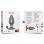 ONINDER - RIO VIBRATING ANAL PLUG BLACK - FREE APP - Amore24