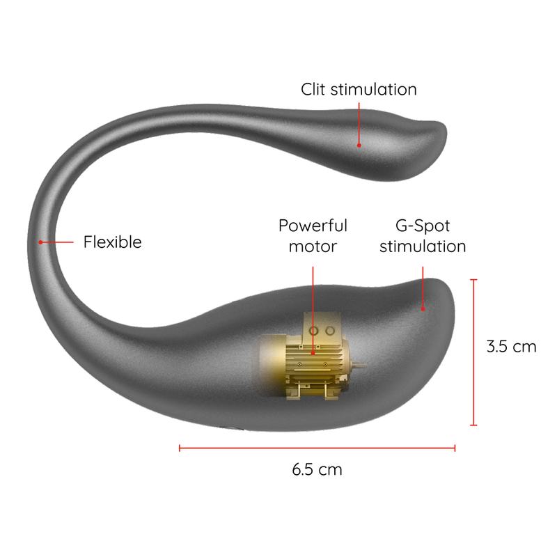 ONINDER - NAIROBI VIBRATING EGG BLACK - FREE APP - Amore24