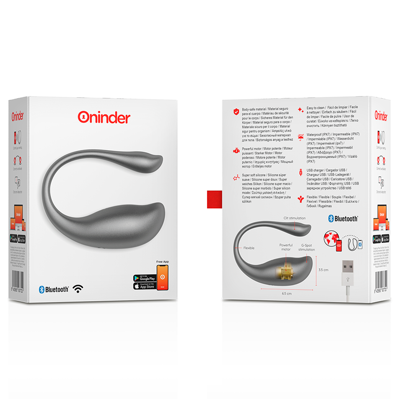 ONINDER - NAIROBI VIBRATING EGG BLACK - FREE APP - Amore24