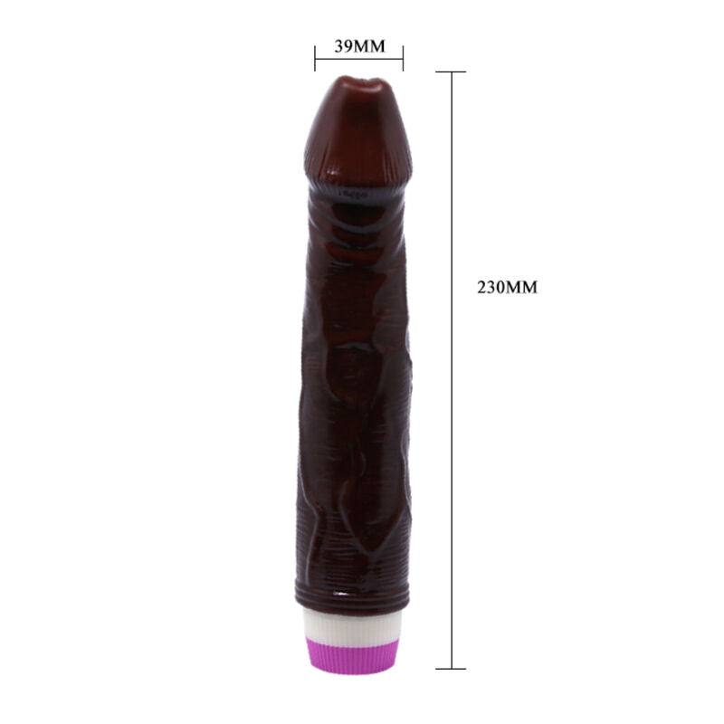 BAILE - WAVES OF PLEASURE VIBRATOR 23 CM BROWN - Amore24