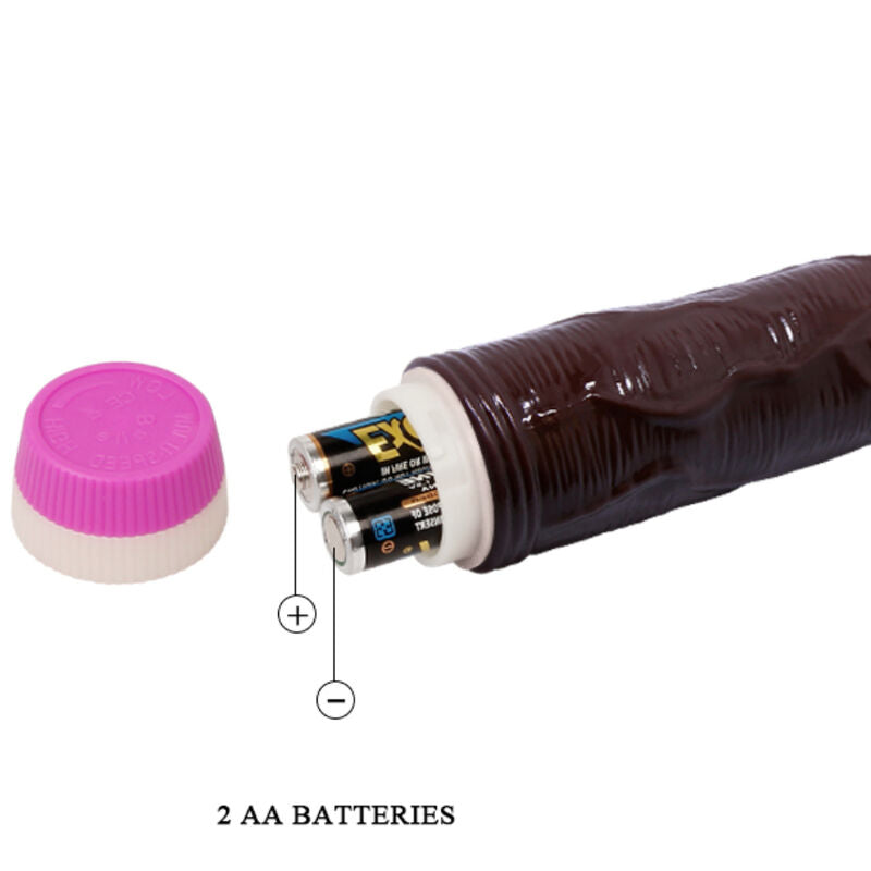 BAILE - WAVES OF PLEASURE VIBRATOR 23 CM BROWN - Amore24