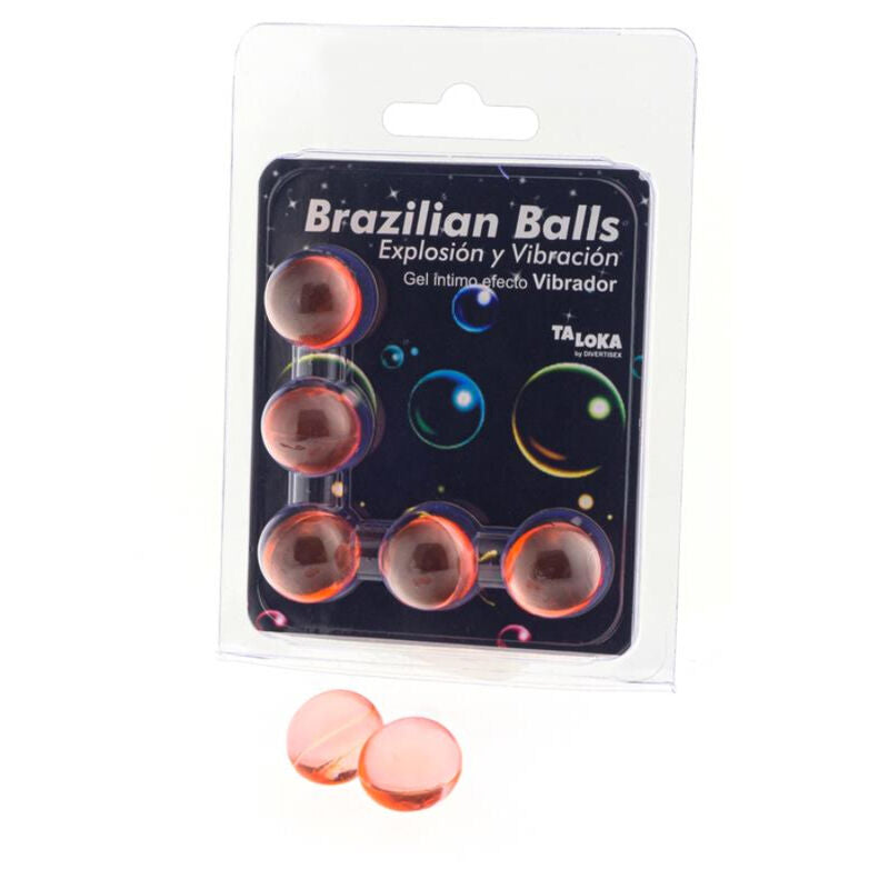 TALOKA - 5 BRAZILIAN BALLS VIBRATING EFFECT EXCITING GEL - Amore24