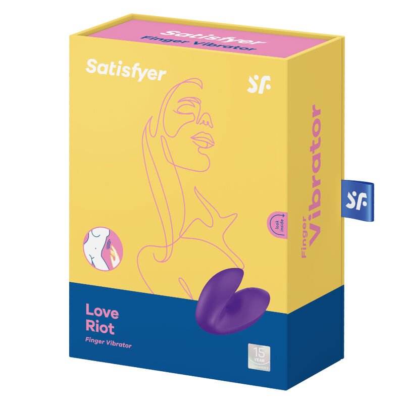 SATISFYER - LOVE RIOT FINGER VIBRATOR PINK - Amore24