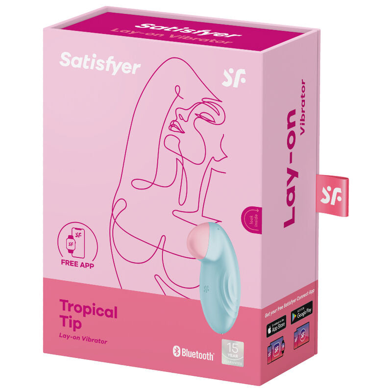 SATISFYER - TROPICAL TIP LAY-ON VIBRATOR LILAC - Amore24