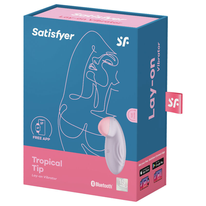 SATISFYER - TROPICAL TIP LAY-ON VIBRATOR LILAC - Amore24