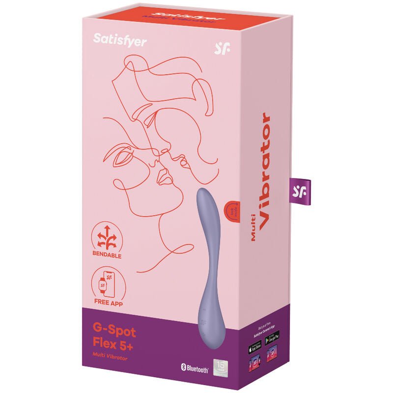 SATISFYER - G - SPOT FLEX 5 MULTI VIBRATOR LILAC - Amore24