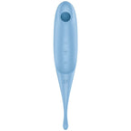 SATISFYER - TWIRLING PRO AIR PULSE STIMULATOR & VIBRATOR BLUE - Amore24