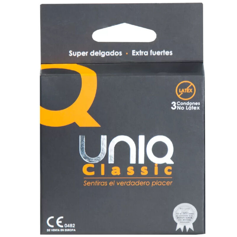 UNIQ - CLASSIC LATEX FREE CONDOMS 3 UNITS - Amore24