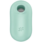 SATISFYER - PRO TO GO 2 DOUBLE AIR PULSE STIMULATOR & VIBRATOR GREEN - Amore24