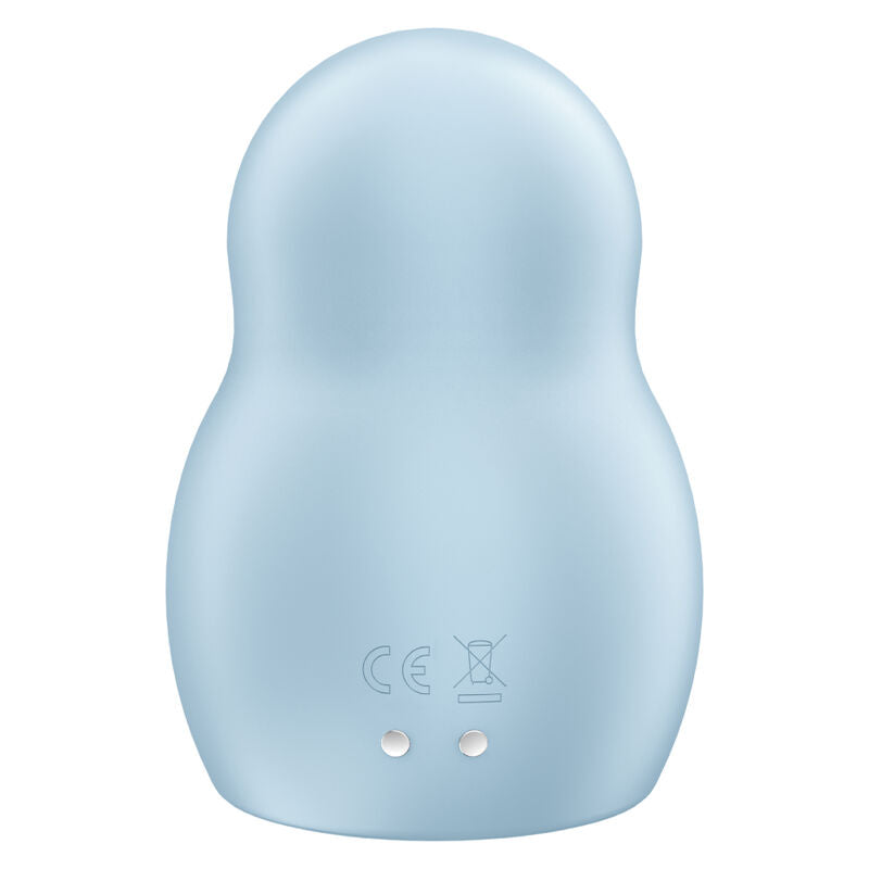 SATISFYER - PRO TO GO 1 DOUBLE AIR PULSE STIMULATOR & VIBRATOR BLUE - Amore24