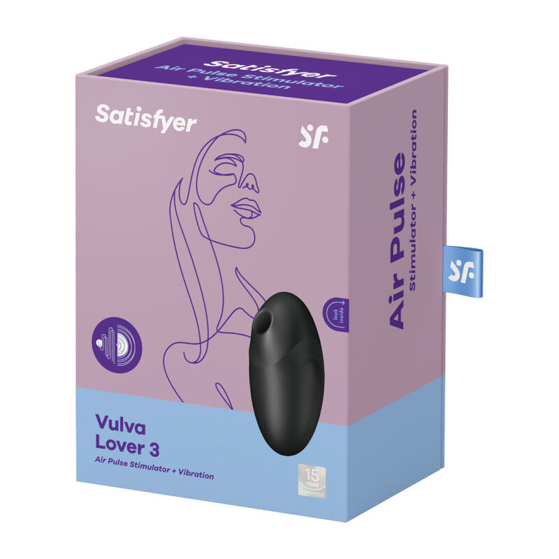 SATISFYER - VULVA LOVER 3 AIR PULSE STIMULATOR & VIBRATOR PINK - Amore24