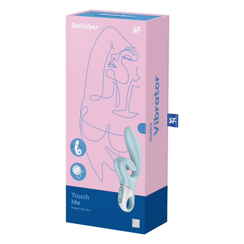 SATISFYER - TOUCH ME RABBIT VIBRATION BLUE - Amore24