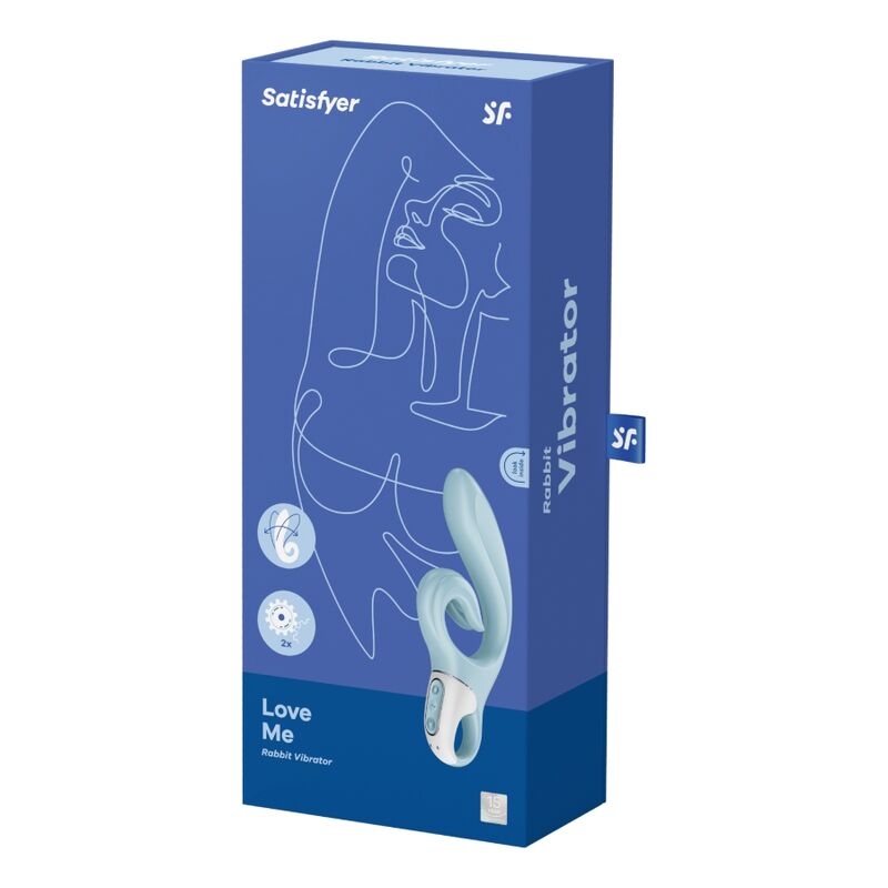 SATISFYER - LOVE ME RABBIT VIBRATION RED - Amore24