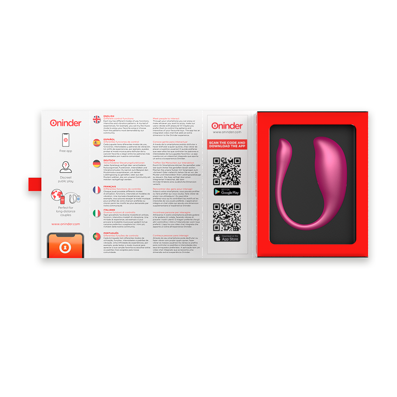 ONINDER - NAIROBI VIBRATING EGG BLACK - FREE APP - Amore24