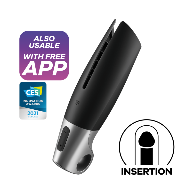 SATISFYER - POWER MASTURBATOR BLACK - Amore24
