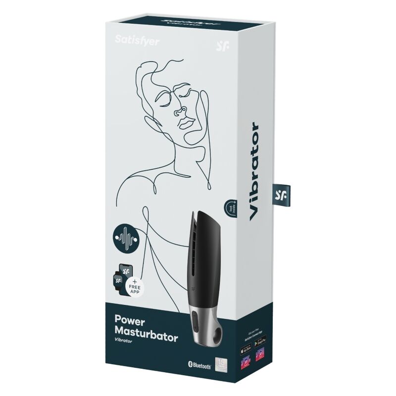 SATISFYER - POWER MASTURBATOR BLACK - Amore24