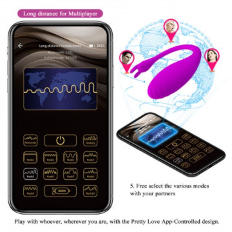PRETTY LOVE - CATALINA MASSAGER FREE APP LILAC - Amore24