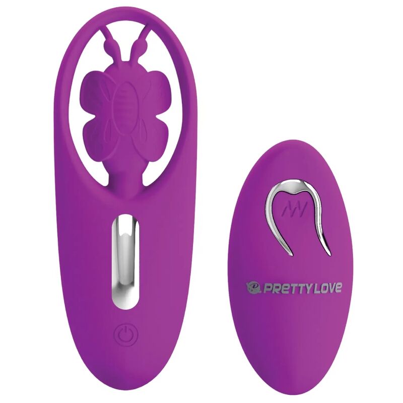 PRETTY LOVE - DANCING BUTTERFLY STIMULATOR FOR PANTIES WITH REMOTE CONTROL LILAC - Amore24