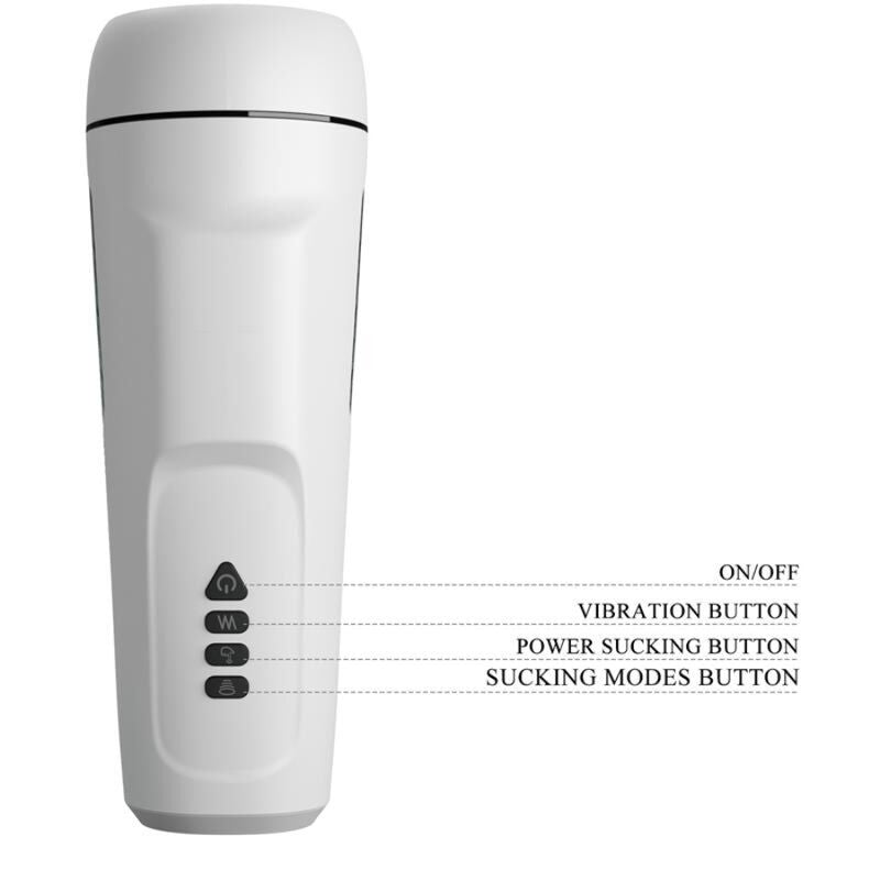 PRETTY LOVE - SIENNA MALE MASTURBATOR WITH VIBRATION. VOICE AND SUCTION - Amore24