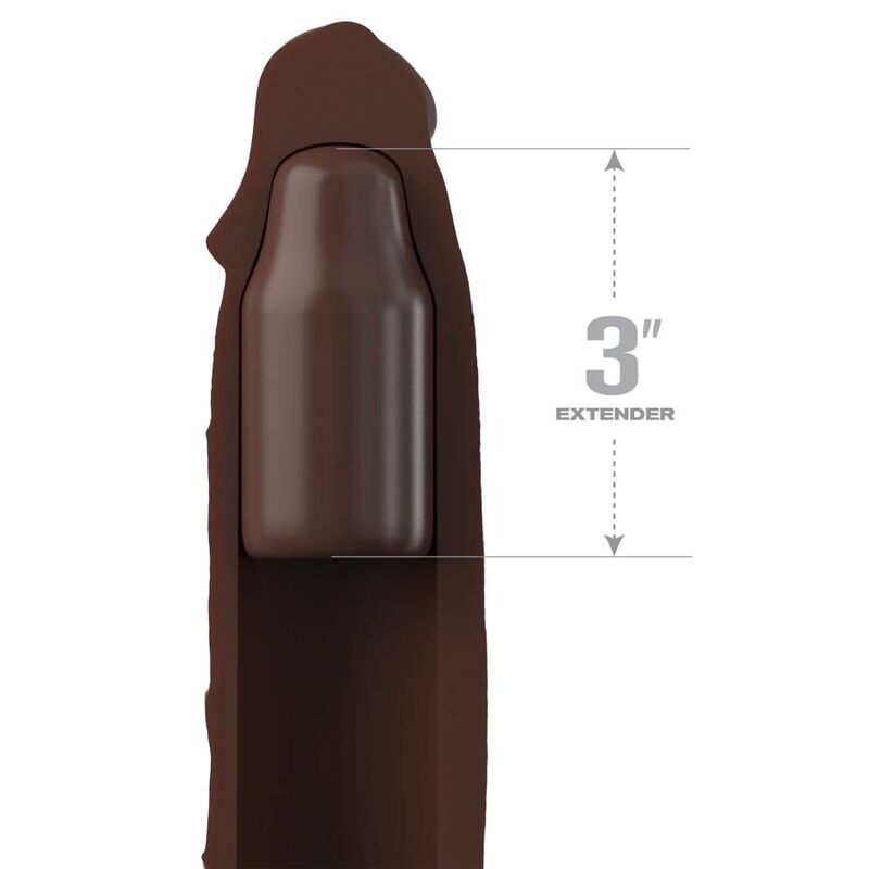 FANTASY X - TENSIONS - PIPEDREAMS EXTENSION W STRAP 17,78 CM BROWN - Amore24