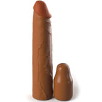 FANTASY X - TENSIONS - PIPEDREAMS SLEEVE 20,32 CM + 5,00 CM INCH PLUG CARAMEL - Amore24