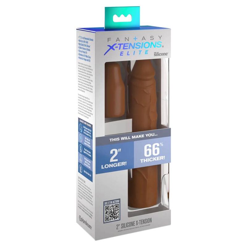 FANTASY X - TENSIONS - PIPEDREAMS SLEEVE 20,32 CM + 5,00 CM INCH PLUG CARAMEL - Amore24