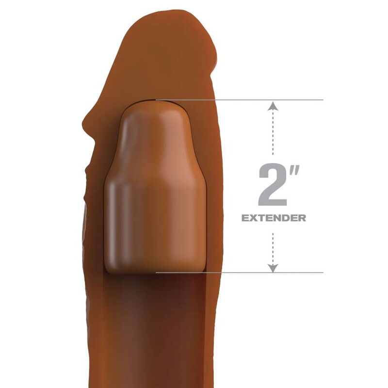 FANTASY X - TENSIONS - PIPEDREAMS SLEEVE 20,32 CM + 5,00 CM INCH PLUG CARAMEL - Amore24