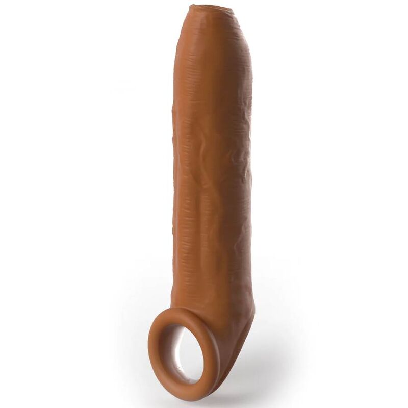 PIPEDREAMS - SLEEVE UNCUT 17,78 CM W STRAP CARAMEL - Amore24