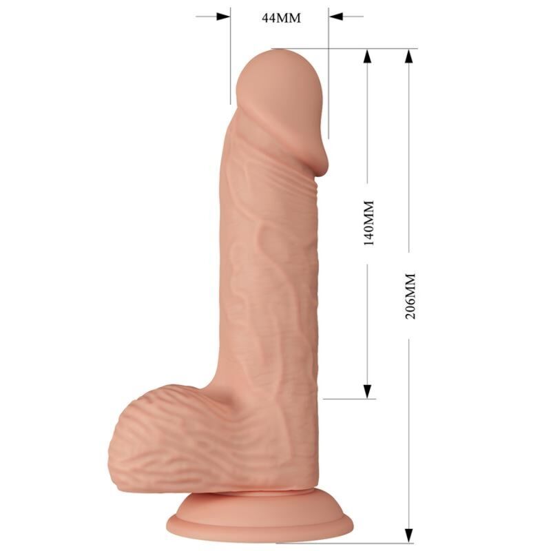 BAILE - BEAUTIFUL ENCOUNTER CATOBLEPAS FLEXIBLE REALISTIC DILDO 20.6 CM NATURAL - Amore24