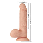 BAILE - BEAUTIFUL ENCOUNTER BAHAMUT FLEXIBLE REALISTIC DILDO 21.8 CM NATURAL - Amore24