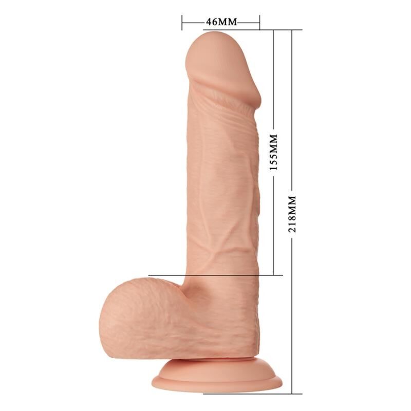 BAILE - BEAUTIFUL ENCOUNTER BAHAMUT FLEXIBLE REALISTIC DILDO 21.8 CM NATURAL - Amore24