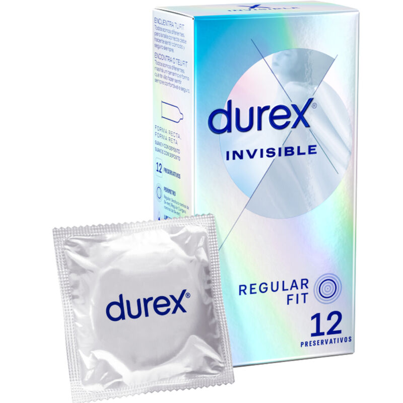 DUREX - INVISIBLE EXTRA THIN 12 UNITS - Amore24