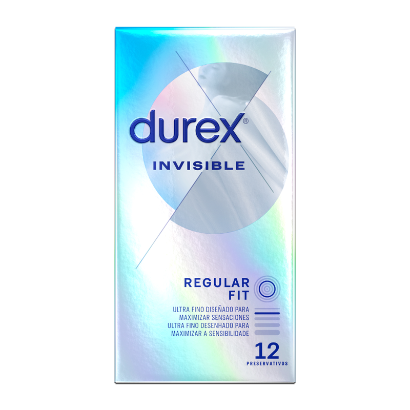 DUREX - INVISIBLE EXTRA THIN 12 UNITS - Amore24