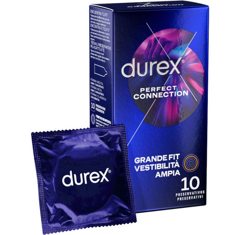 DUREX - PERFECT CONNECTION SILICONE EXTRA LUBRIFICATION 10 UNITS - Amore24