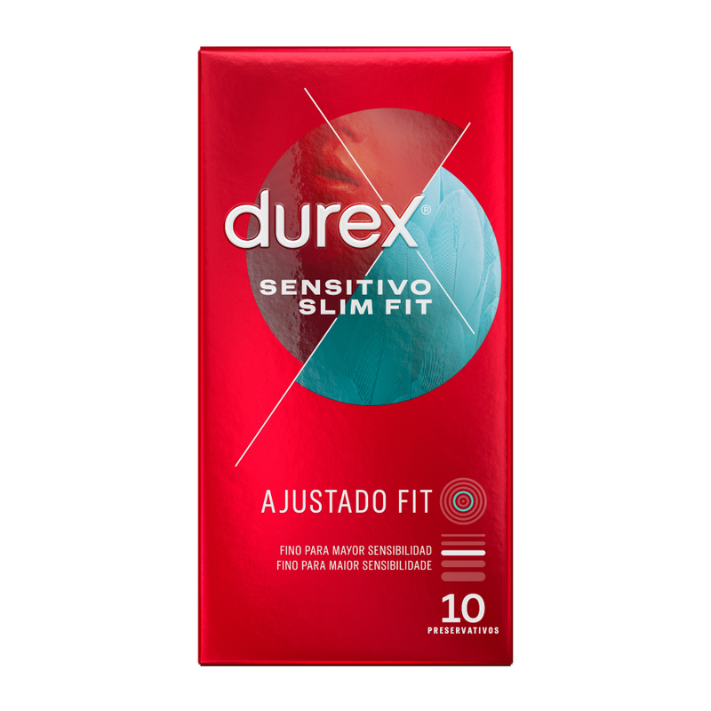 DUREX - SENSITIVO SLIM FIT 10 UNITS - Amore24