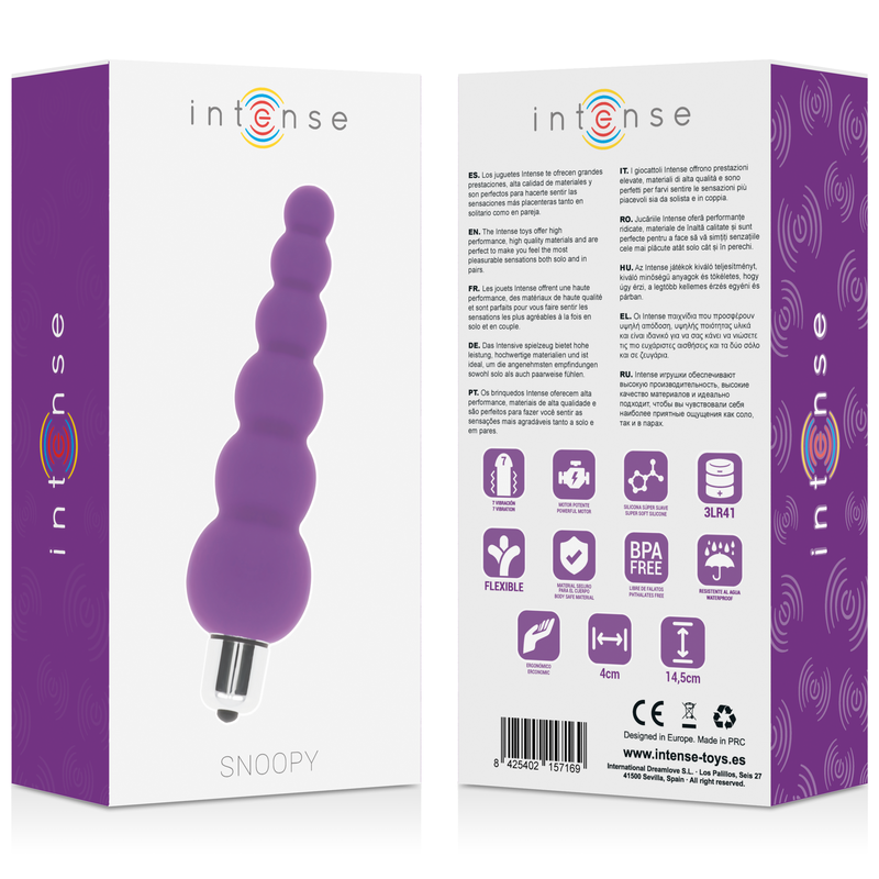 INTENSE - SNOOPY 7 SPEEDS SILICONE LILAC - Amore24
