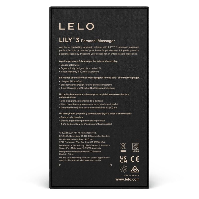 LELO - LILY 3 PERSONAL MASSAGER - PURPLE - Amore24
