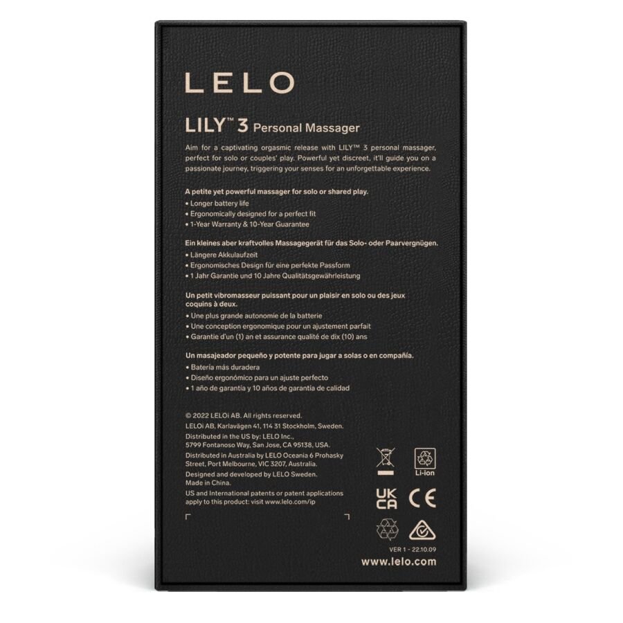 LELO - LILY 3 PERSONAL MASSAGER - PURPLE - Amore24