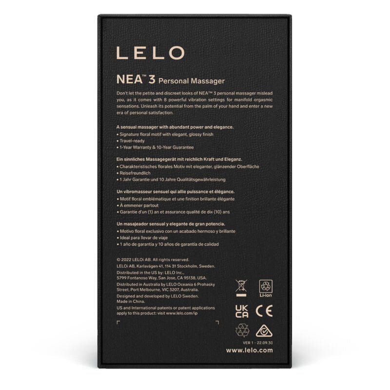 LELO - NEA 3 PERSONAL MASSAGER - BLUE - Amore24