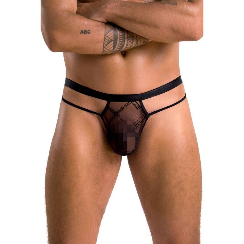 PASSION - 029 COLLIN THONG BLACK L/XL - Amore24
