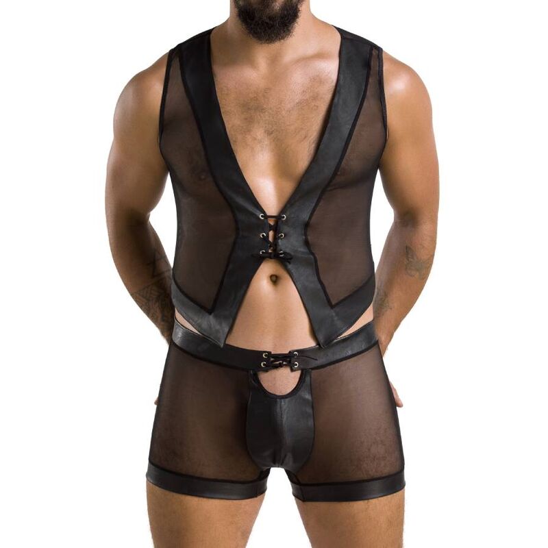 PASSION - 053 SET WILLIAM BLACK L/XL - Amore24